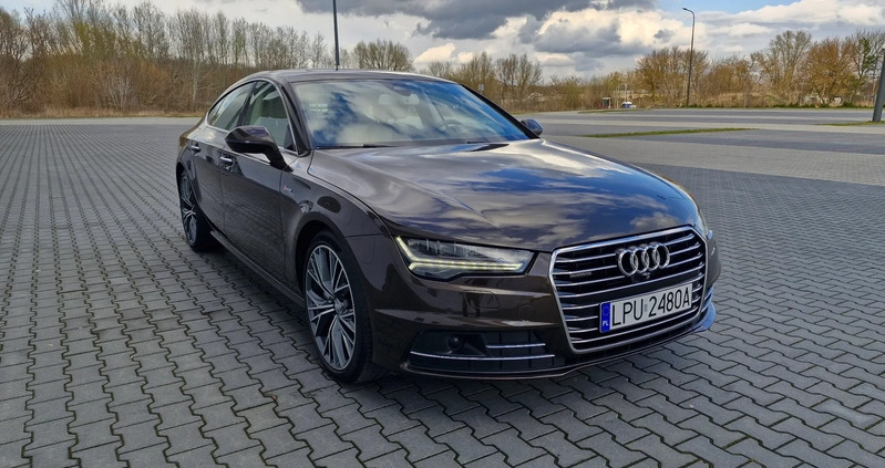 Audi A7 cena 134700 przebieg: 53600, rok produkcji 2016 z Puławy małe 172